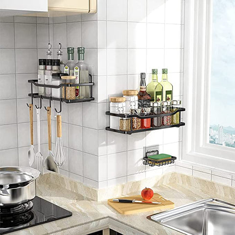 Image of 🧼 Paquete de 5 Estantería Ducha para Baño De 2 Jaboneras 1 toallero 🧼