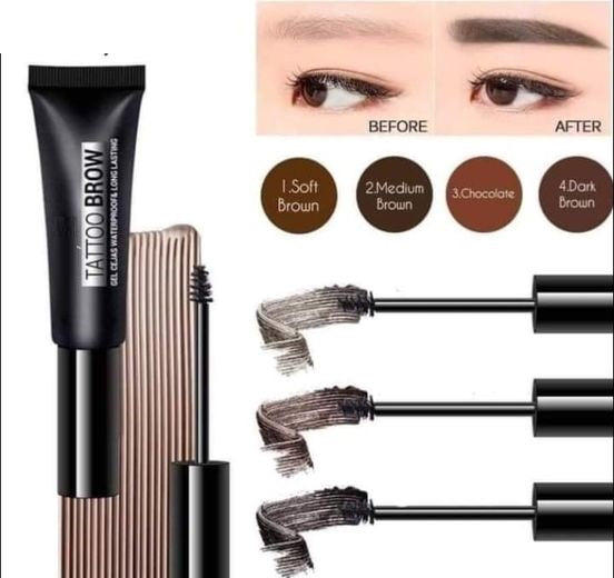 Tattoo brow Gel para cejas Larga duración Resistente al agua