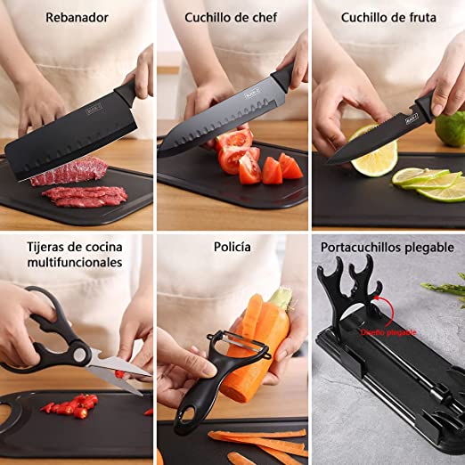 🔥Juego de Cuchillos de Cocina Profesional 7 Piezas🔥